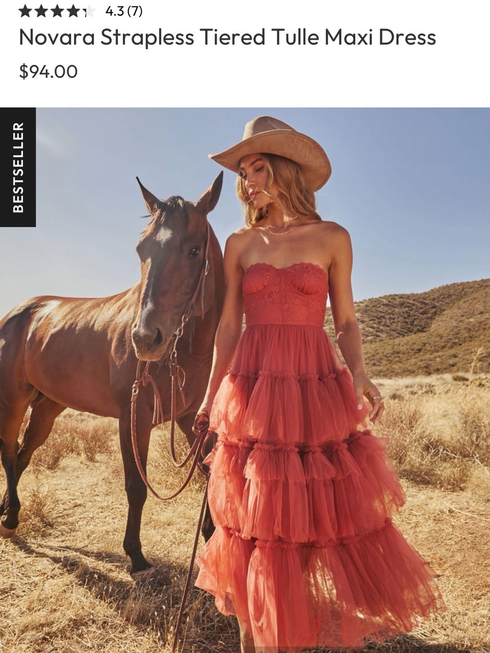 Red/Orange Tulle Dress sz XL
